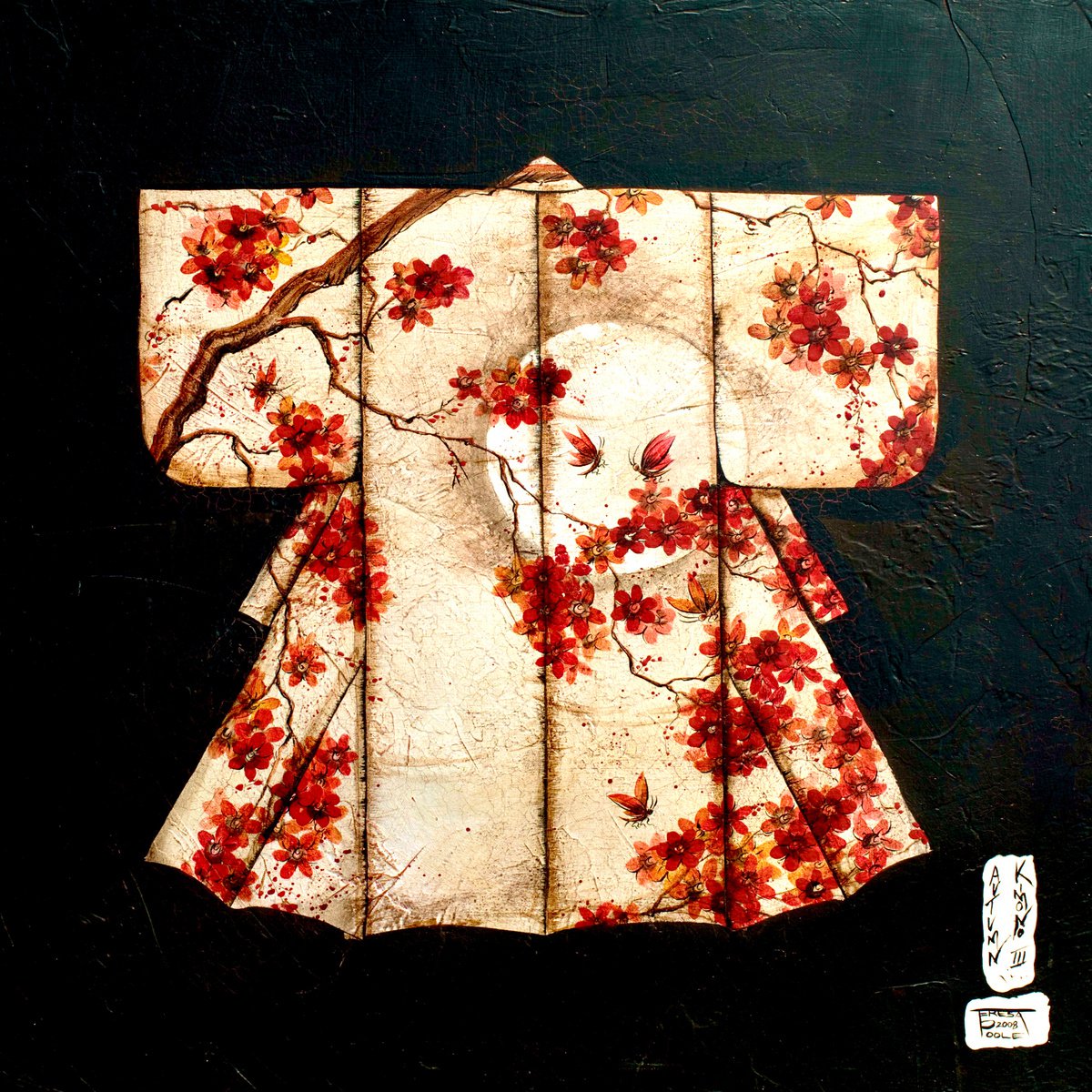 Plum blossom kimono by Teresa Poole