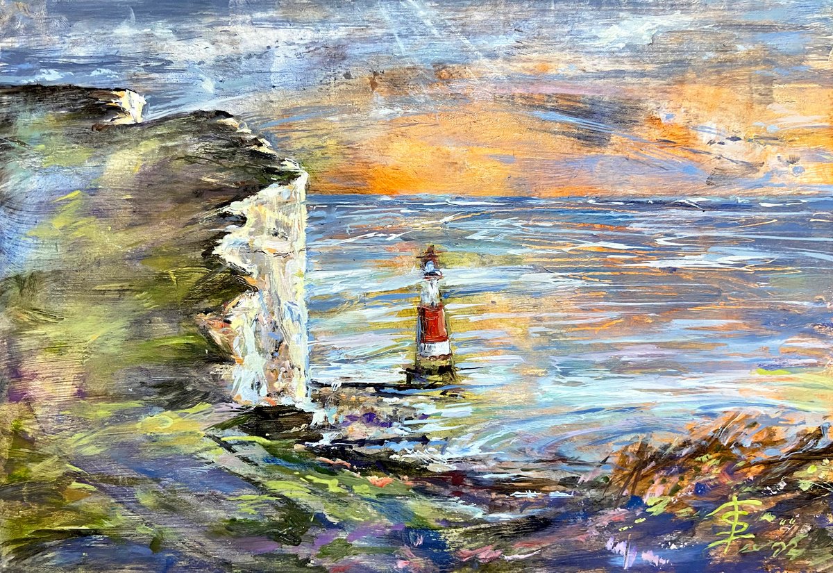 Beachy Head Cliffs by Elvira Sesenina