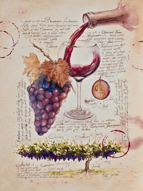 Red wine by Eve Mazur