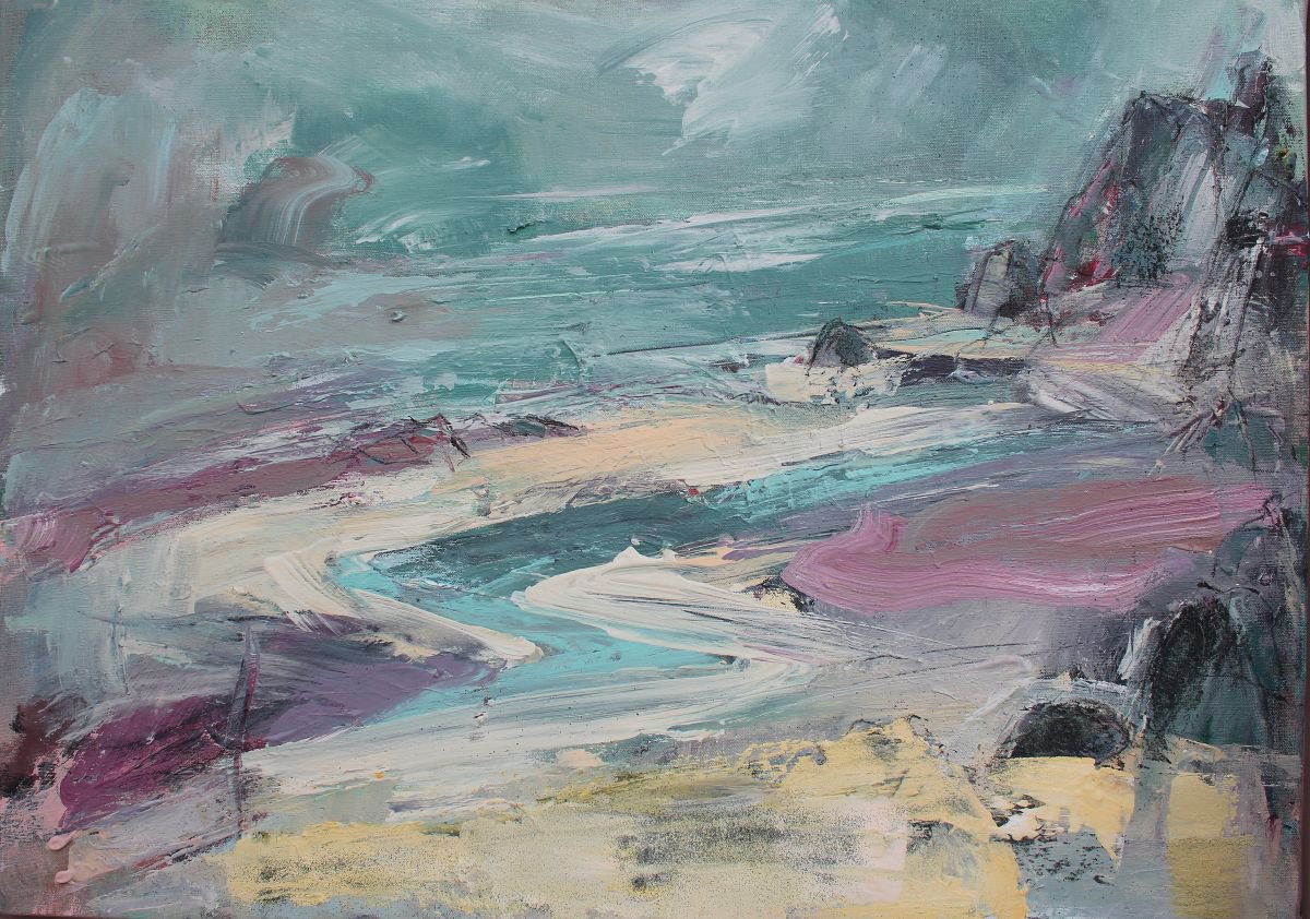 Porthtowan rocks by Ges Wilson