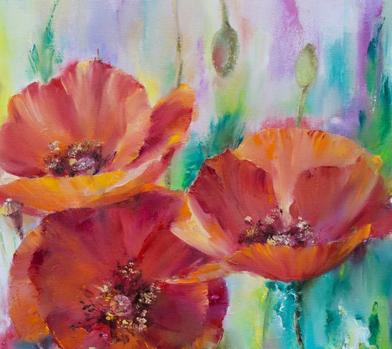 Bright Summer. Poppies 1.