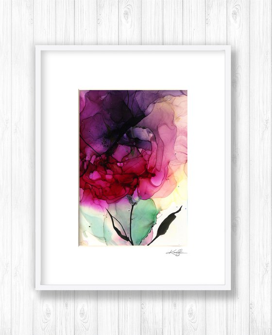 Flower Zen 20 - Floral Abstract Painting by Kathy Morton Stanion