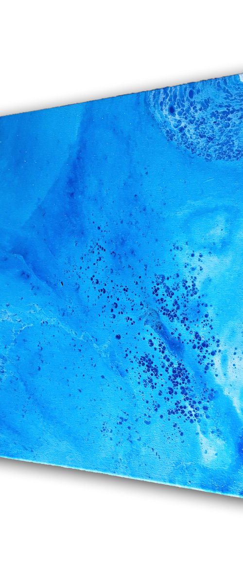 "Blue Twilight" - Original Abstract PMS Acrylic Painting - 16 x 20 inches by Preston M. Smith (PMS)