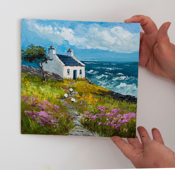 Coastal landscape Oil painting