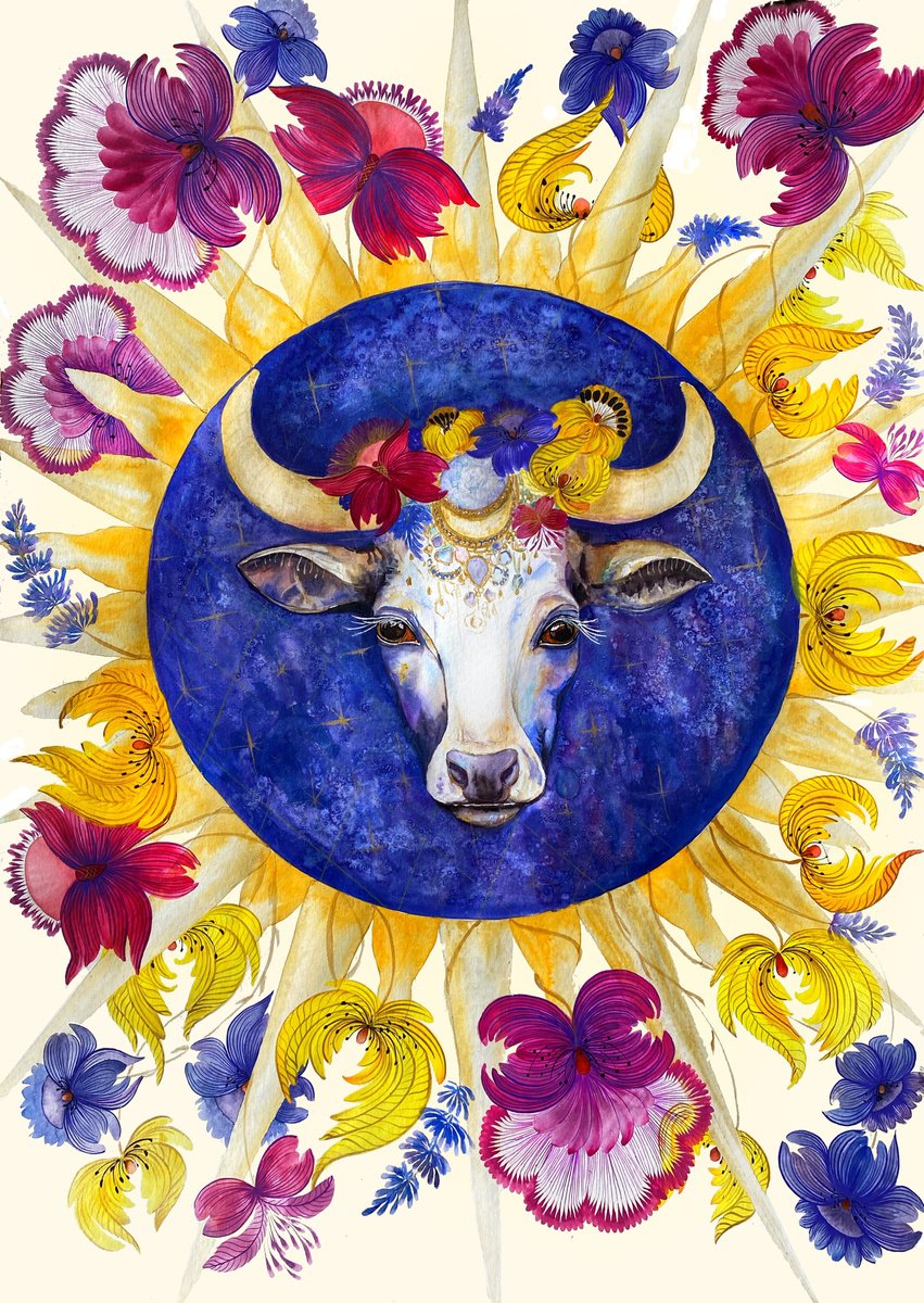 Moon cow by Tetiana Savchenko