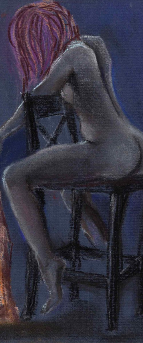 Royal Blue Nude 14 by Gennadi Belousov