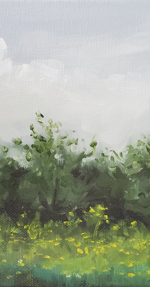 Misty Morning - Plein Air by Joyce Fournier