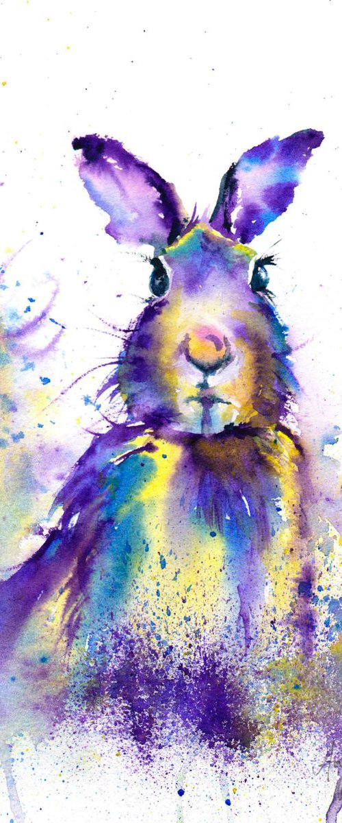Purple Hare by Anjana Cawdell