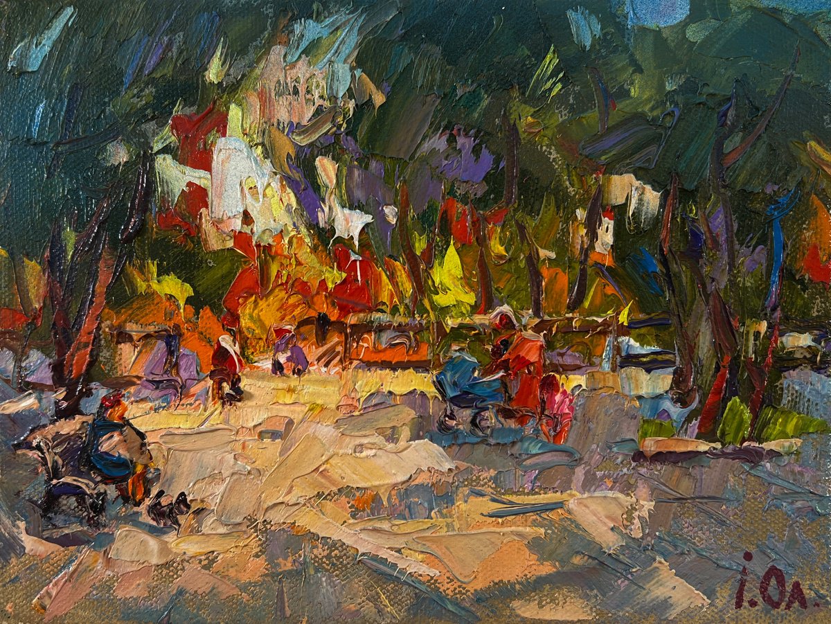 On A Walk In The Park By Kalenyuk Alex, 8 X 6, Artwork For Sale On Artfinder