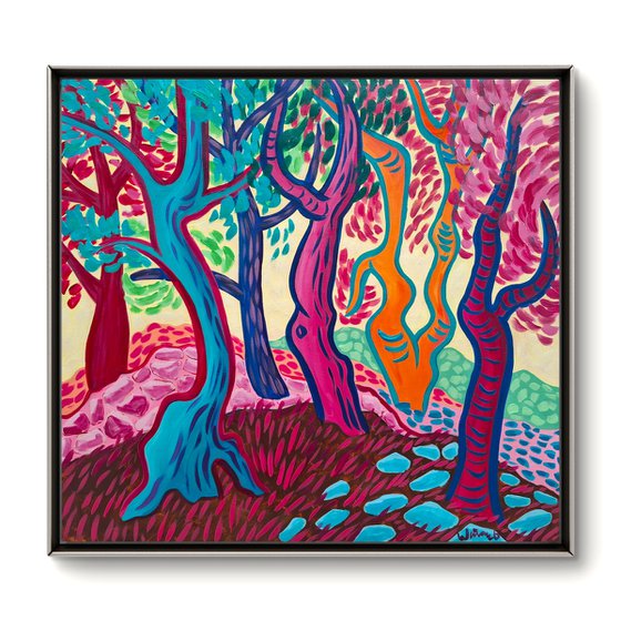 Morning Landscape with Pines III