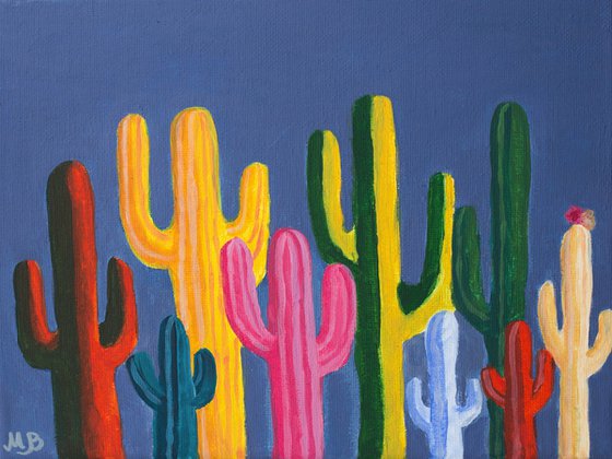Colorful cacti