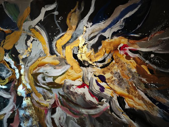 Large abstraction with gold