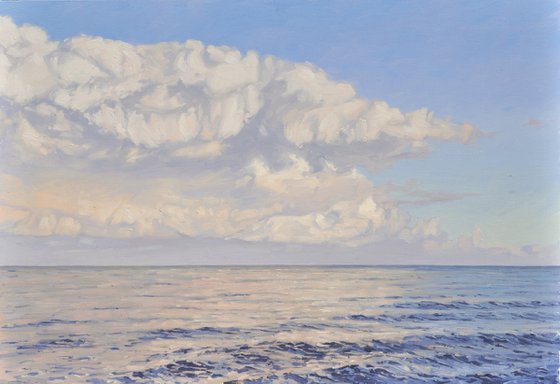 Cloud over the sea in the morning