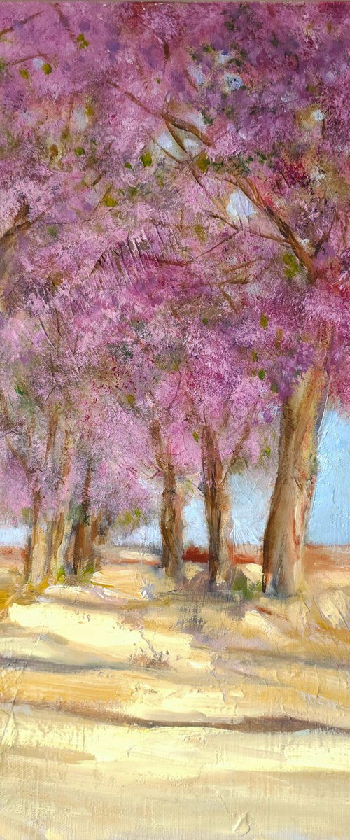 Blooming Tree Alley by Katia Bellini