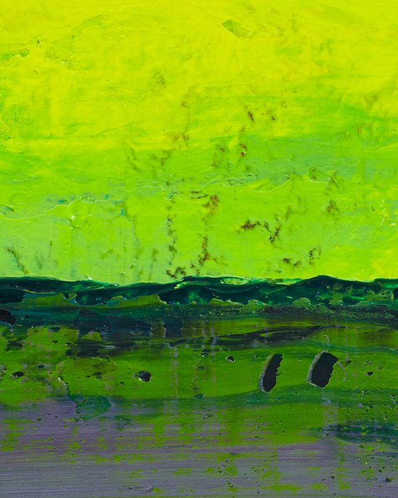 Yellow Purple Green Horizon