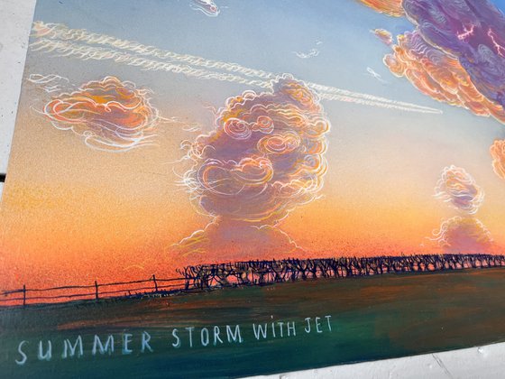 Summer Storm with Jet