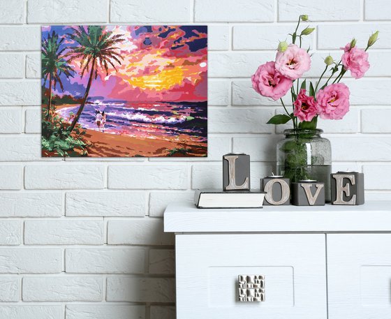 Love ocean sunset