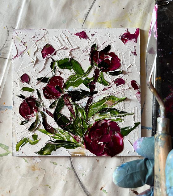 Peony Buds Painting
