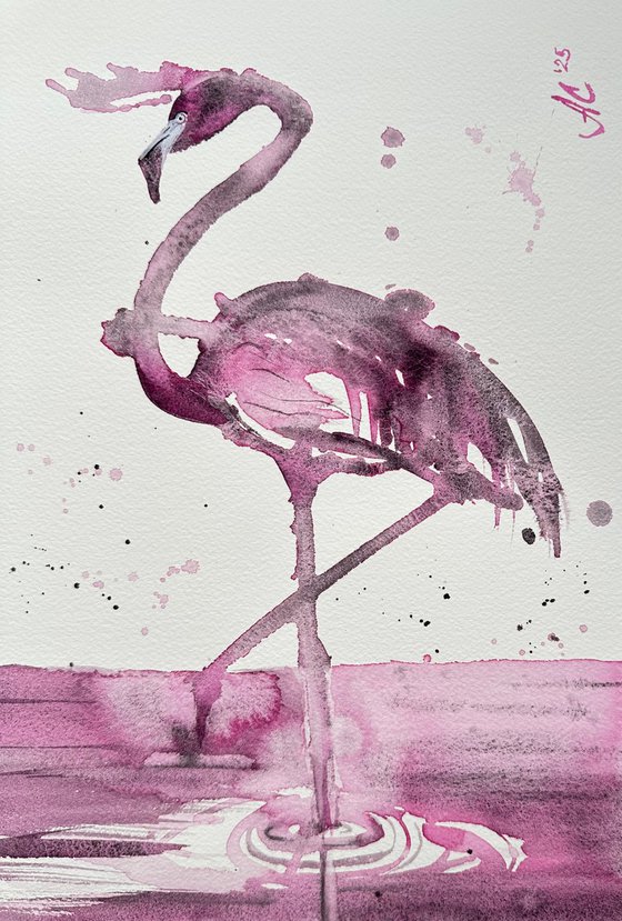 Birds: Blue Heron, Crane and Flamingo