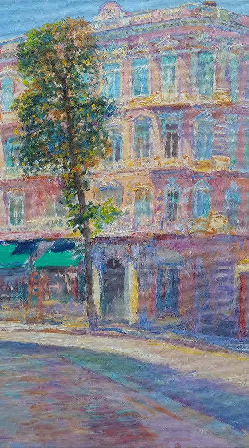 House on Catherine Square in Odessa by Svitlana Koval