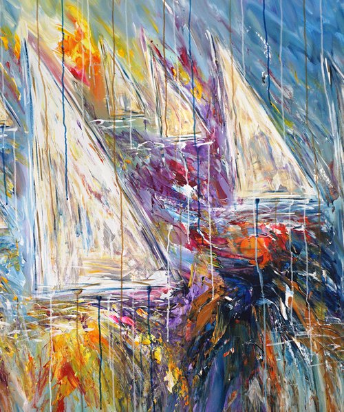 Stormy Sailing Regatta E 6 by Peter Nottrott