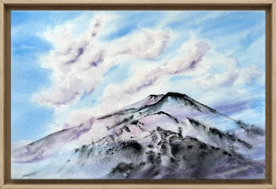 Majestic clouds Volcano Etna