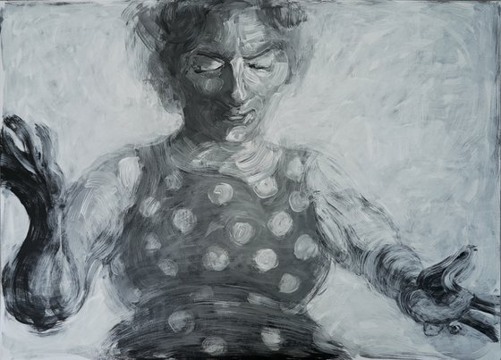 6 PAINTINGS - FLAMENCO DANCER