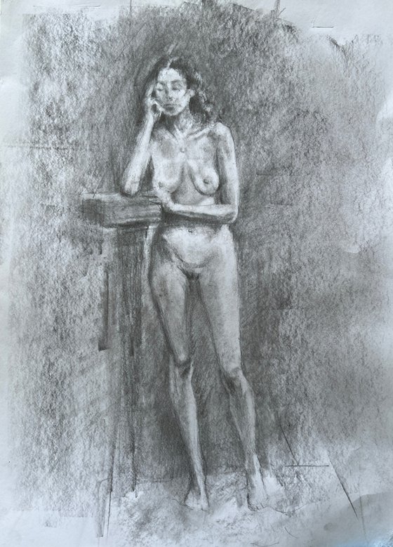 Standing nude