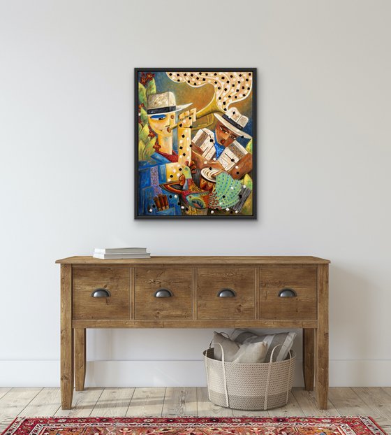 Cuban Musicians Amongst Flora y Fauna