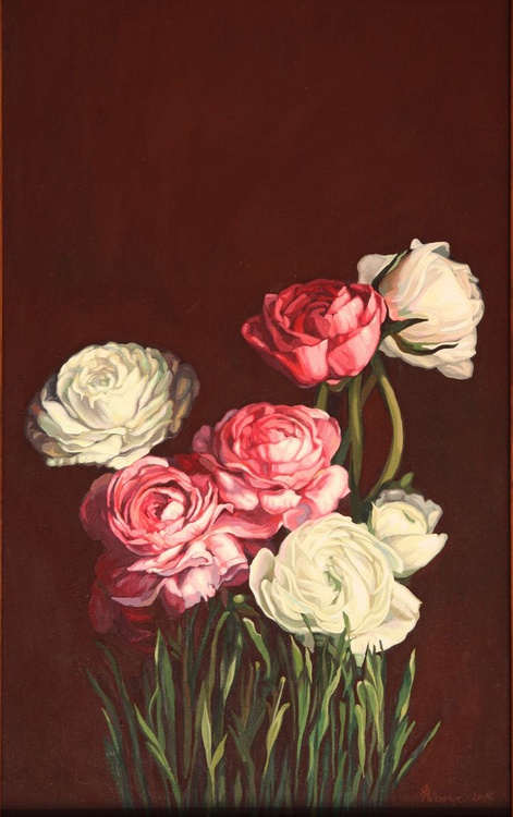 Still Life Peonies Acrylic Painting Original On Artfinder