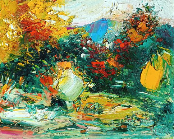 Abstract Autumn Panorama