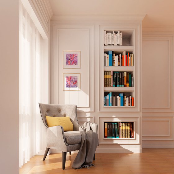 Set of 2 «Lavender Tropics»