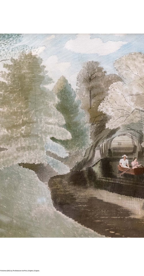 Two Figures in a Boat by Eric Ravilious