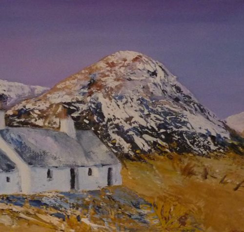 Twilight at Blackrock Cottage - A Scottish Landscape by Margaret Denholm