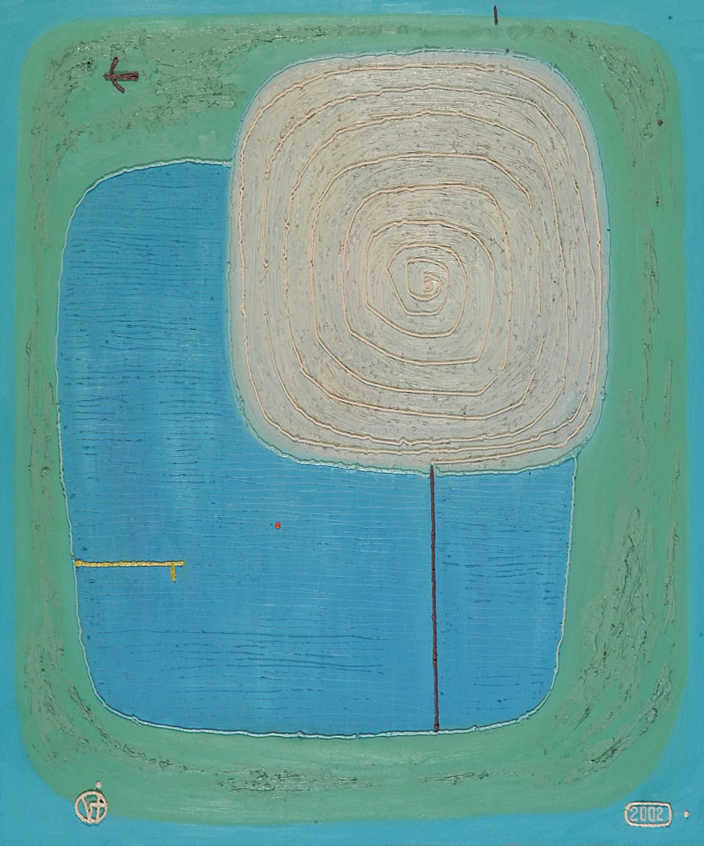 Organic Abstract Oil Painting By Viktor Ivaniv, 30 X 35", Philosophy Of Spring, Original Artwork