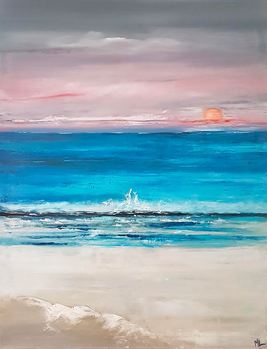 Pink horizon by Marie Line Robert