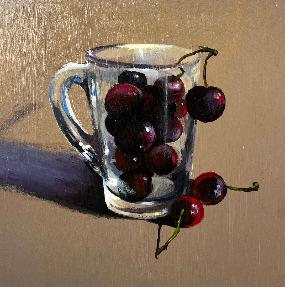 Cherry Clarity By Maria Kireev, 9 X 9, Artwork For Sale On Artfinder