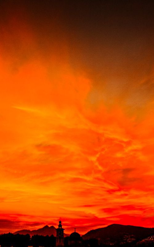 Sky On Fire Limited Edition Photograph #1/50 by Graham Briggs