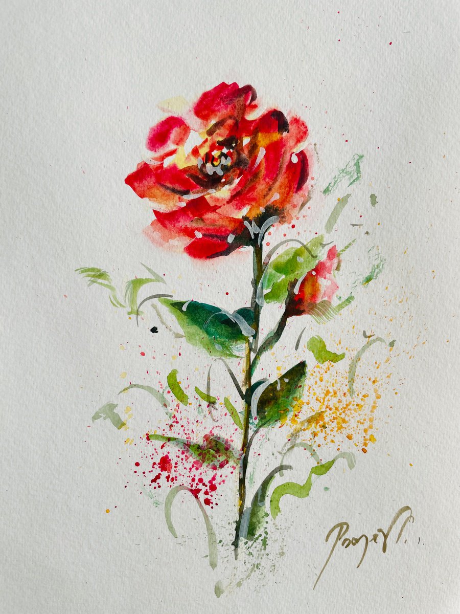 Blaze of Red Roses 1 by Pooja Verma