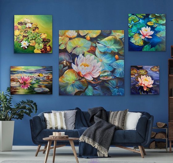 Revival- Waterlily Flower Painting