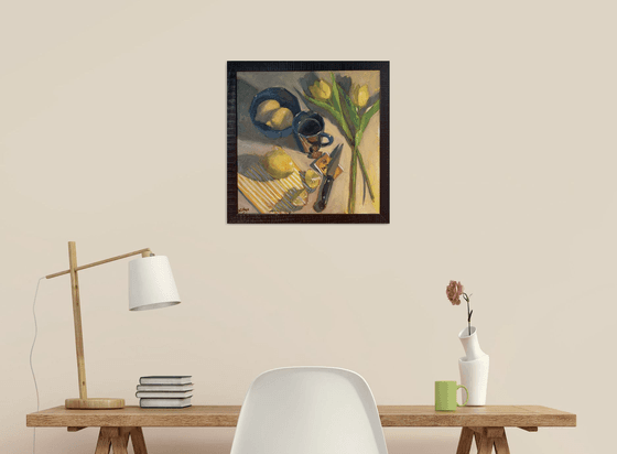 Tea with Lemons - Kitchen painting
