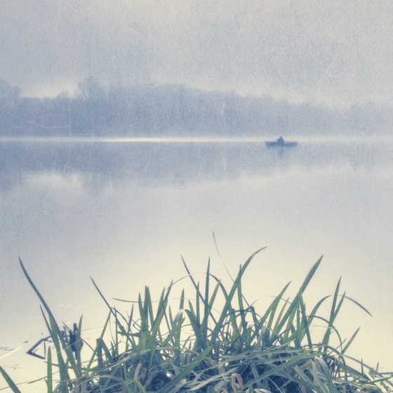 Fog on the lake.