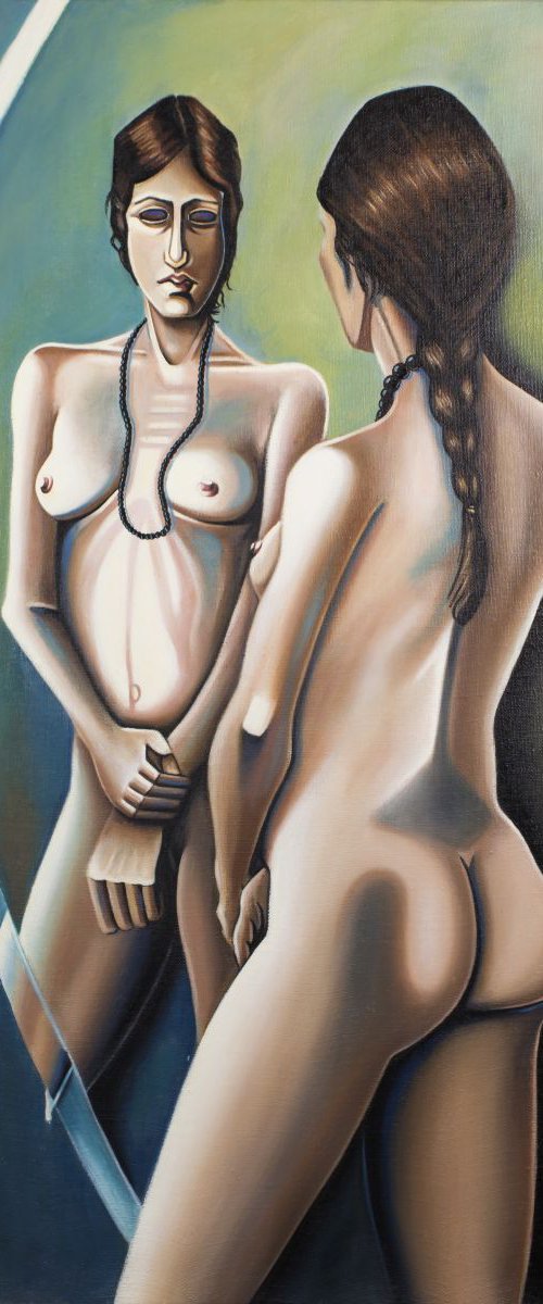 Oil painting Nude, Aurora & Psyché by Lionel Le Jeune