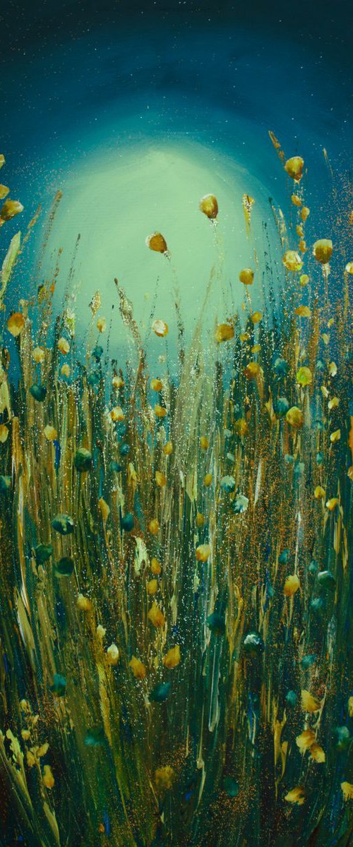 Sparkling golden meadow by Emma Sian Pritchard