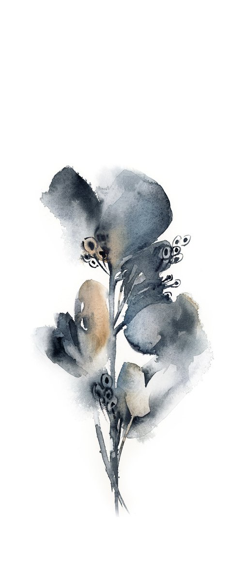 Florals in Blue n.6 by Sophie Rodionov
