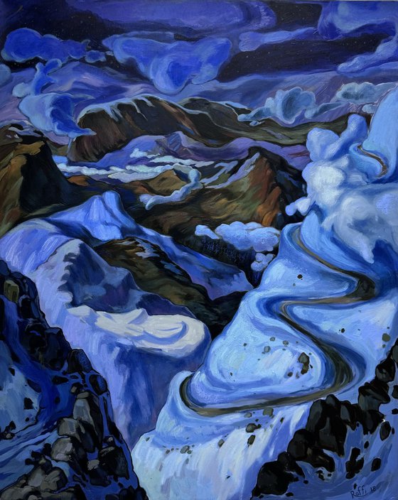 “Night in the mountains”