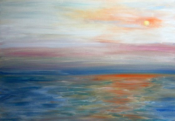 Abstract Seascape Sunset