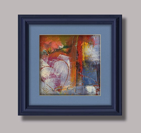 Moments in Life 2 - Framed Oil & Mixed Media by Kathy Morton Stanion
