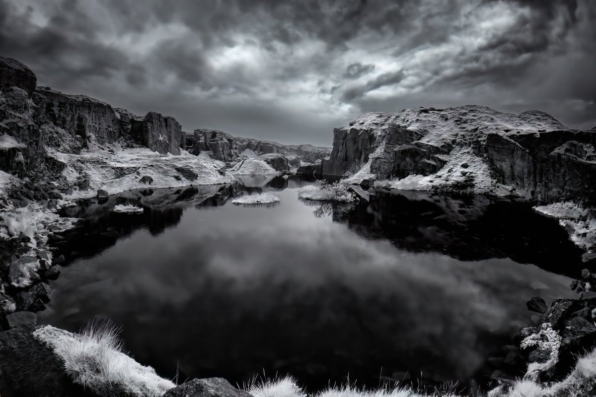 Foggintor Quarry Infrared by Paul Nash