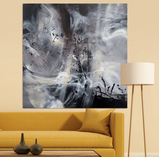 Large XXL Painting 130 Cm Beautiful Divine Light Spiritual Art By O KLOSKA